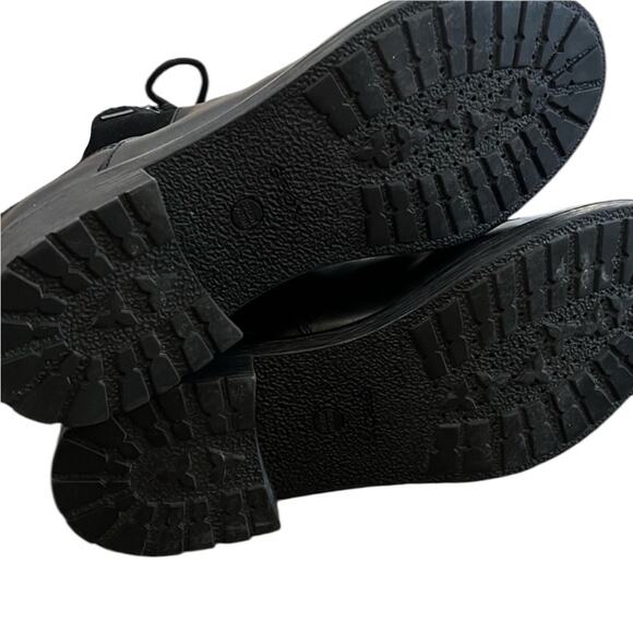 GEOX Rawelle ABX Faux Shearling Trimmed Waterproof Black Boots – Sz 9 - Picture 8 of 8